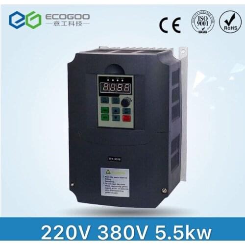 VFD 5.5kw Frequency inverter/converter 220V input 380v output 400HZ Engraving machine uuivertor special for spindle motor