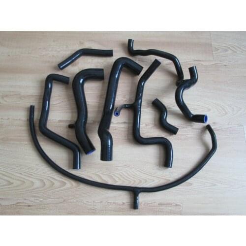 SILICONE RADIATOR COOLANT HOSE FOR VW GOLF/JETTA MK3 A3 VR6 2.8/2.9 AAA/ABV ENGINE BLACK