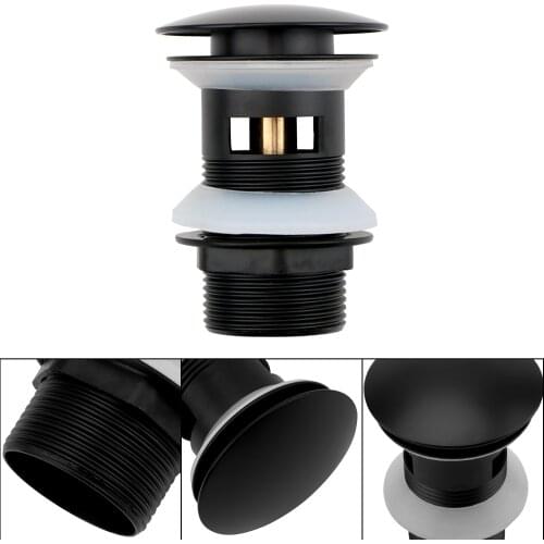 Stainless Steel Basin Sink Drain Stopper Pop Up Drain with Overflow Slotted Washbasin Sink Plug Vanity Sink Waste Drainer