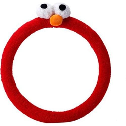 Funny Car Steering Wheel Cover Cute Cartoon Universal Interior Accessories Car Covers Cartoon Big eyes Car-Styling
