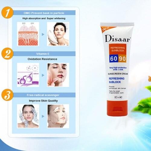 Sunscreen Isolation Moisturizing Skin Care Removes Care Pigmented Spots DamageConcealer Against Skin O2V0