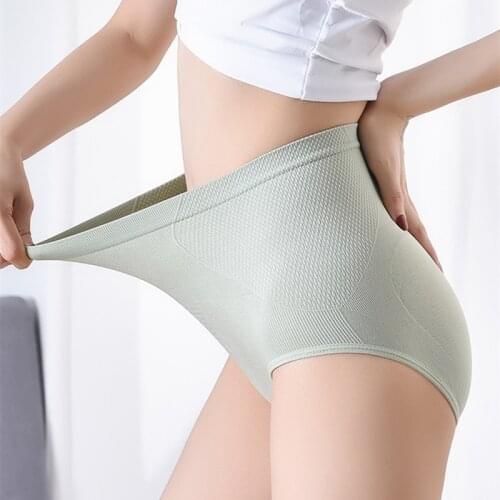 High Waist Panties Women Seamless Slimming Tummy Control Briefs Sexy Plus Size Shapers Lingerie Cotton Health Knickers