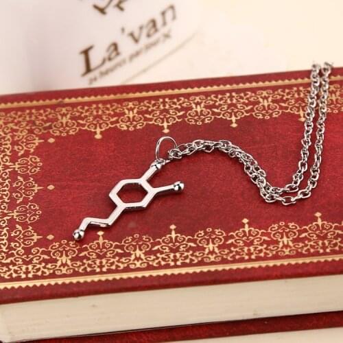 10 New Hexagon Chemical Molecular Structure Pendant Necklace Chemistry Molecule love chemical formula Polygon Geometry Necklace