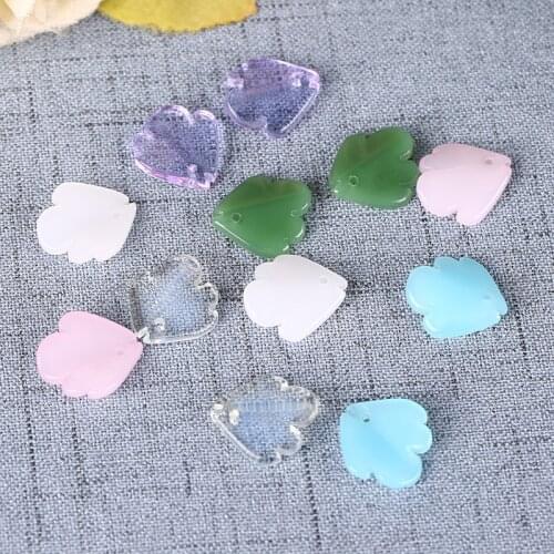 10Pcs/lot 15*17mm Lampwork Flower Beads Chrysanthemum Petals Shaped Beads Handmade For DIY Jewelry Components Making Bracelets