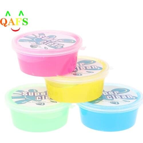 60ML Super Dust Clean Clay Dust Keyboard Cleaner Slime Toys Cleaning Gel Car Gel Mud Putty Kit USB for Laptop Cleanser Glue 2021