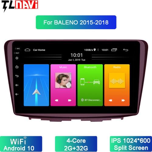 9 Inch Android 10 Car Dvd Gps Player for 1Suzuki Baleno 2015-2018 Radio Video Navigation