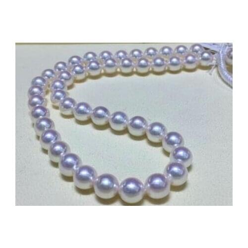 Free shipping >>>>noble jewelry gorgeous 11-13mm south sea round white pearl necklace 14k