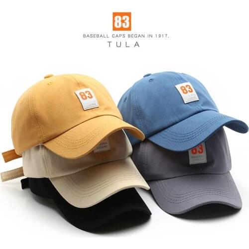 New Fashion Baseball Cap for Women 2021 Spring Summer Men Hats Cotton Patch 83 Snapback Hat Casual Breathable Unisex Gorras