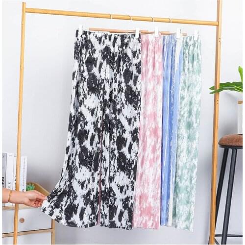 Tie Dye Retro Loose Wide Leg Trousers Harajuku Hip-hop All-match Unisex Streetwear Pants Korean Fashion Casual Chic Pants