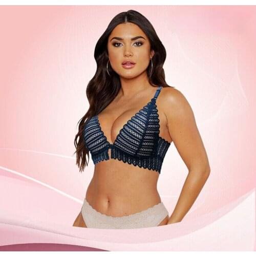 Dreem Sexy Lace Wireless Front Closure Bras For Women Sexy Lingerie Comfort Push Up Bra Adjusted Plus Size Backless Underwear