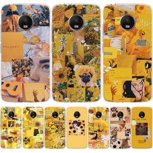Chrysanthemum yellow Art Phone Case For Moto Motorola G7 G8 G9 Power E6 G6 G5S E5 G5 E4 G4 EU Plus Play One Action Cover