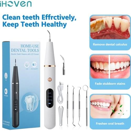 Electric Sonic Dental Calculus Scaler Oral Irrigator Teeth Tartar Calculus Remover Plaque Stains Cleaner RemovaTeeth Whitening