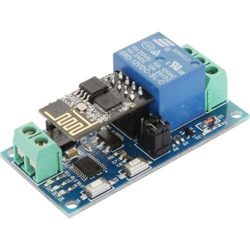 ESP-01 ESP8266 12V 1 Channel WiFi Relay Module Remote Control Switch For IOT Smart Home Phone APP Controller