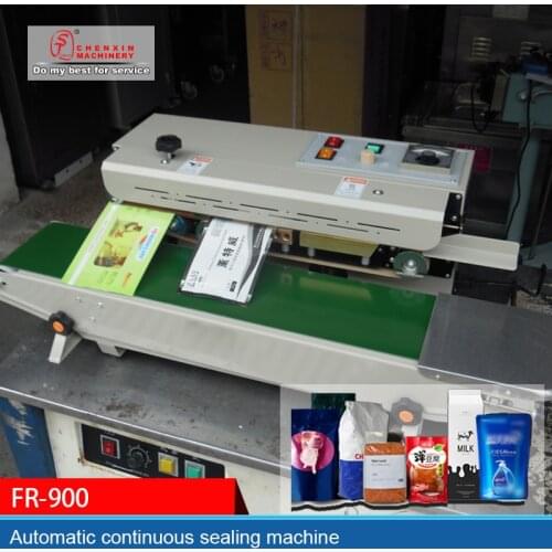 FR-900 Automatic continuous sealing machine commercial sealer plastic bag sealing machine Disposable mask sealing machine sealer