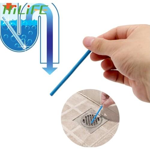 HILIFE Drain Toilet Pipe Cleaner Air Cleaner 12Pcs/set Home Cleaning Household Merchandises Sink Clogging Remover Tools