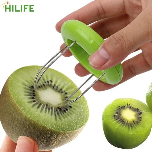 HILIFE Kitchen Tools Digging Core Twister Slicer Kitchen Peeler Fruit Kiwi Cutter Device Cut 1 Piece Random Color