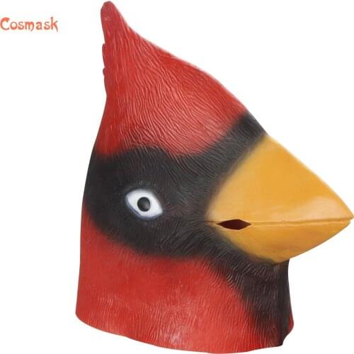 Cosmask Real Adult Party Costume Game Cute Funny Mask Black Red Angry Birds Headwear Carnival Cosplay Mask