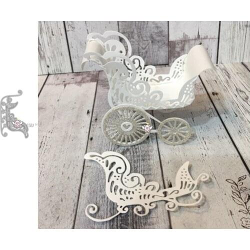 Mmao Crafts Metal Steel Cutting Dies New Sleigh decoration Stencil For DIY Scrapbooking Paper/photo Cards Embossing Dies