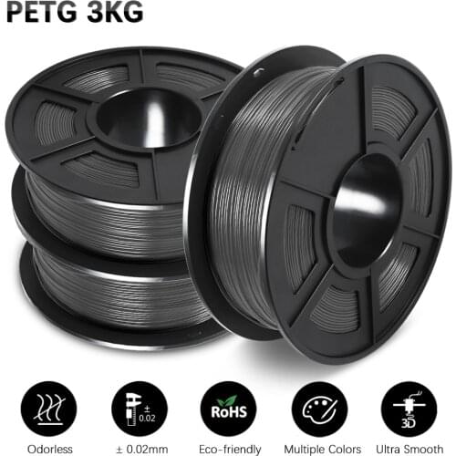 GOHIGH PETG Filament 3 Rolls 1.75MM Muti-Color High Transparency Materials For 3D Printer Consumables