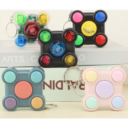 1PC Adults Kids Stress Relief Toy Portable Colorful Gamepad Shape Memory Maze Cube Gadget Keychain Educational Breakthrough Game