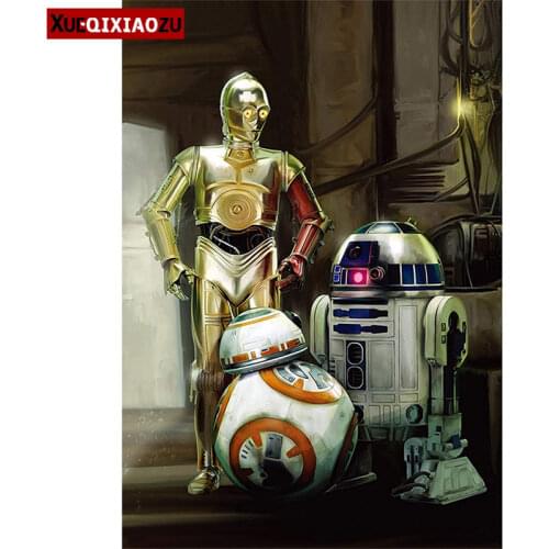 Sale Diamond Embroidery Paintings Robot Embroidery Cross Stitch Embroidery Kit DIY Mosaic Home Decoration Ornaments New Arrivals