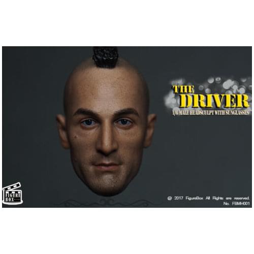 FIGURE BOX 1/6 The Driver Head Sculpt Carving W/Sunglasses for 12" Male Action in stock