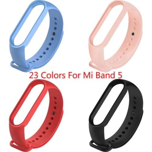 Silicone Strap For Mi Band 5 Wristband Multicolor Replacement Strap For Xiaomi Smart Watch 5 For Mi Watch 5 Accessories TXTB1