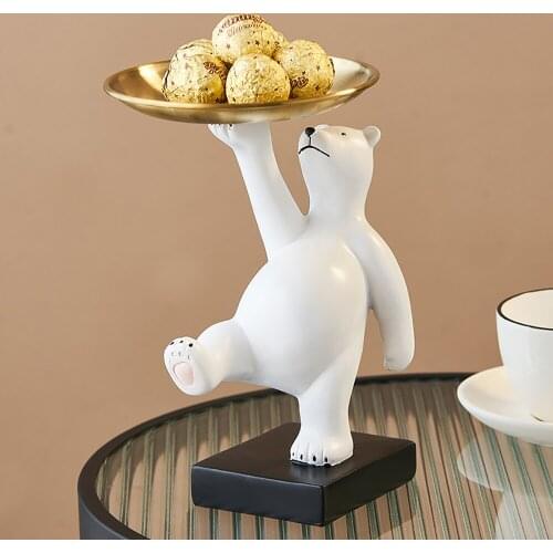 Nordic Home Decoration Accessories Creative Action Bear Decoration Candy Storage Kawaii Accessories Desk Accessories Home Docer