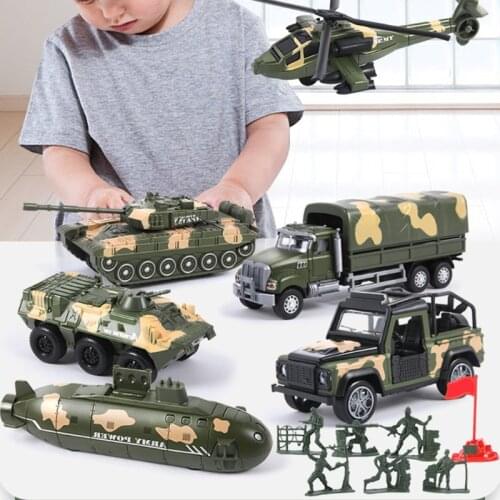 Off-road Vehicle Transport Armored Car Models Military Scene Truck Army Alloy Outdoor Toys Birthday Party Favors for Boy