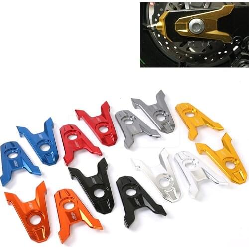 Motorcycle Rear Axle Spindle Chain Adjuster Blocks Chain Fastener For Kawasaki Z800 2013 2014 2015 2016 Z 800 Moto Accessory 15