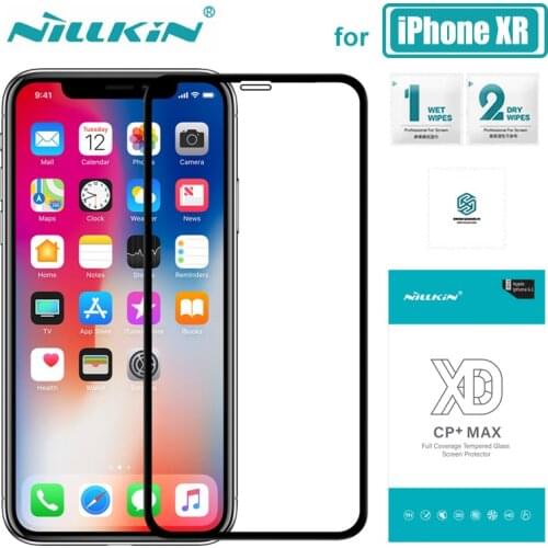 For iPhone XR Glass Nillkin XD CP+ Max Full Cover 3D Tempered Glass for iPhoneXR Screen Protector for iPhone XR Nilkin Glass