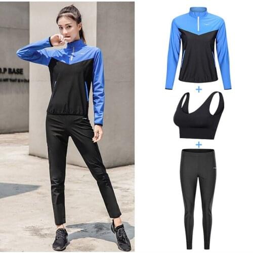 Womens Sweat Suits Sauna Long Sleeve Half Zip Slim Jogging Yoga Suit Tracksuit Workout Clothes Weight Loss GYM