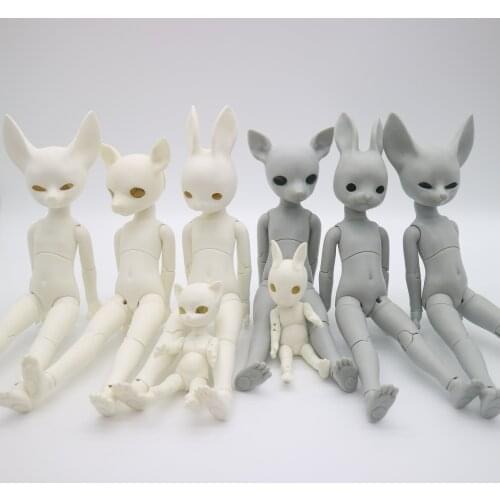 Animal BJD doll with Jointed movable body 30cm 13cm doll No make up