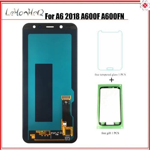 OLED LCD For Samsung Galaxy A6 2018 A600 A600F A600FN LCD Display Touch Screen Digitizer Assembly For samsung A600FN LCD