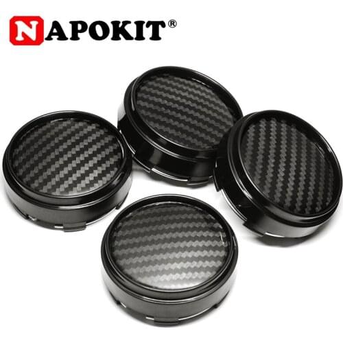 4pcs/lot Fashion 66MM Car Wheel Caps Carbon Fiber Veins Car Rim Hubcap Emblem Badge Car Hub Caps Dust-proof Cover
