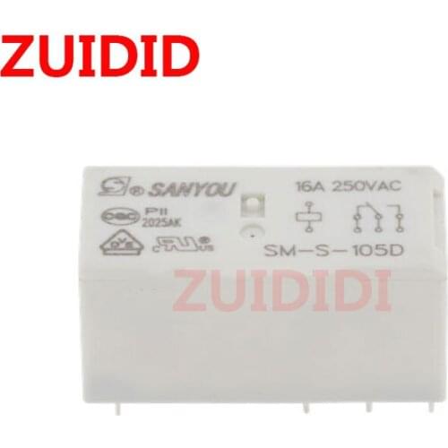 5PCS Relay SM-S-105D 8pins 16A 250VAC