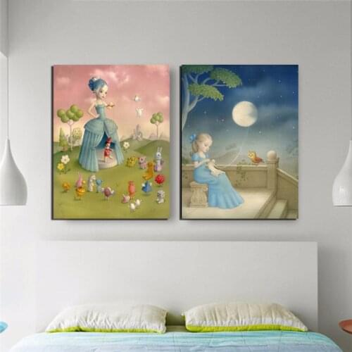 5D DIY Diamond Painting Doll Pictures Girl Fairy Tale World Posters Diamond Embroidery Sale Cross Stitch Mosaic Home Decorative