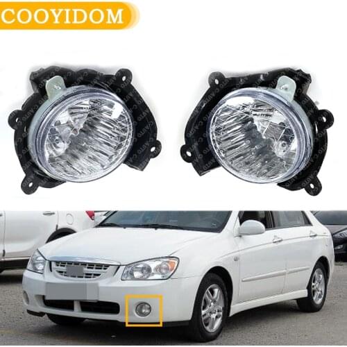 Car Front Left Right Fog light Driving Car Front Bumper Grille Signal fogLamp For Kia Cerato 2005 2006 Fog Lights Assembly