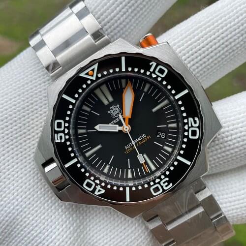Steeldive SD1969 Men Watches V2 New Design Luminous Dial 1200m Waterproof NH35 Automatic Mechanical Luxury Oversize Wristwatch