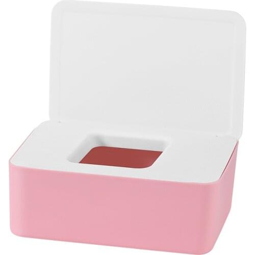 Tissue Box with Lid Baby Wipes Dispenser Pouch for Napkin Wet Wipe Storage Box For Home Car Home Storage & Organization LBS