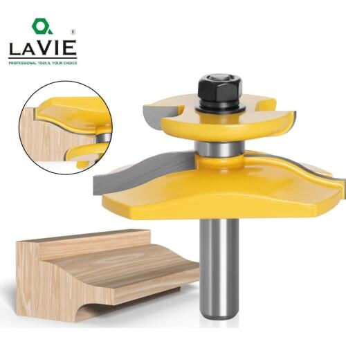 LAVIE 1pc 12mm 1/2 Inch Raised Panel Ogee Router Bit with Backcutter Tenon Cutter for Wood Woodworking Tools Power Tool MC03084