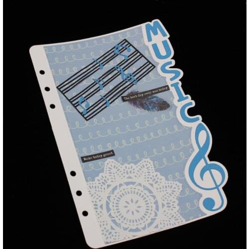 YPP CRAFT A5 Musical Planner Metal Cutting Dies Stencils for DIY Scrapbooking Decorative Embossing DIY Paper Cards
