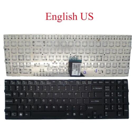 Laptop US Keyboard For SONY For VAIO VPC-CB VPCCB 148954861 148954611 148955161 55010S302U0-035-G English black/white/silver new