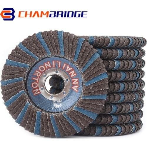 100mm 125mm Flap Discs Sanding Discs Grit 60 for Angle Grinder Polish of Metal and Wood Stainless Steel and Plastic