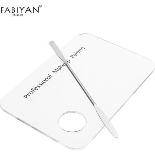 Nail Art Makeup Polish Gel Foundation Eyeshadow Palette Clear Acrylic Mixing Spatula Stainless Steel Rod Manicure Set Tool