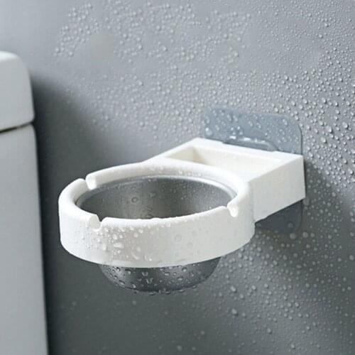 Wall Mounted Ashtray Stainless Steel Ash Cylinder Holder Portable for Office Home C1