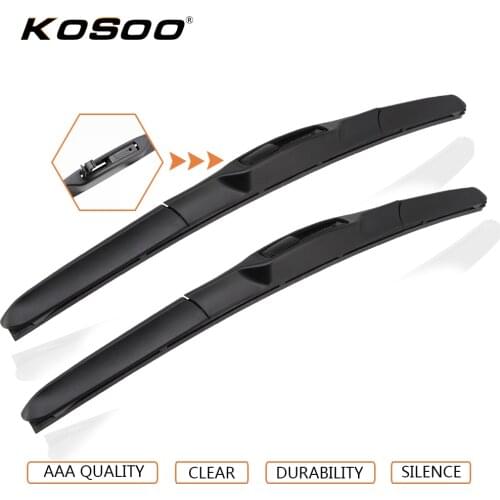 KOSOO Auto Wiper Blade For TOYOTA Camry (2006-2011),24"+20" 2pcs Soft Rubber Windscreen Wipers Windshield Blades Car Accessories
