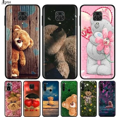 Silicone Cover Little Teddy Bear For Xiaomi Redmi Note 10 10S 9 9C 9S Pro Max 9T 8T 8 7 6 5 Pro 5A 4X 4 Phone Case