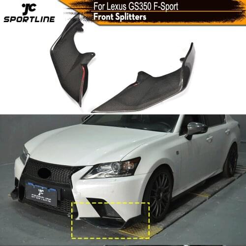 Carbon Fiber / FRP Front Bumper Lip Spoiler Splitters Winglets Flaps Cupwings For Lexus GS F Sport GS350 GS450h 2012 - 2015