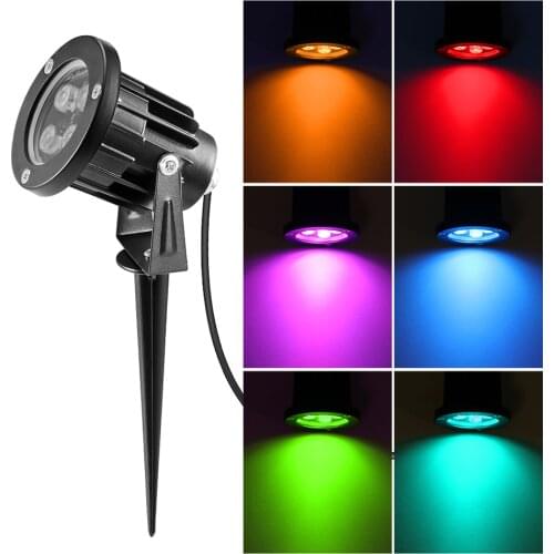 RGB 6/8/12W LED Landscape Lights Waterproof IP65 LED Garden Lighting Outdoor Lawn Lamp For Outdoor Yard 85-265V With Plug Remote